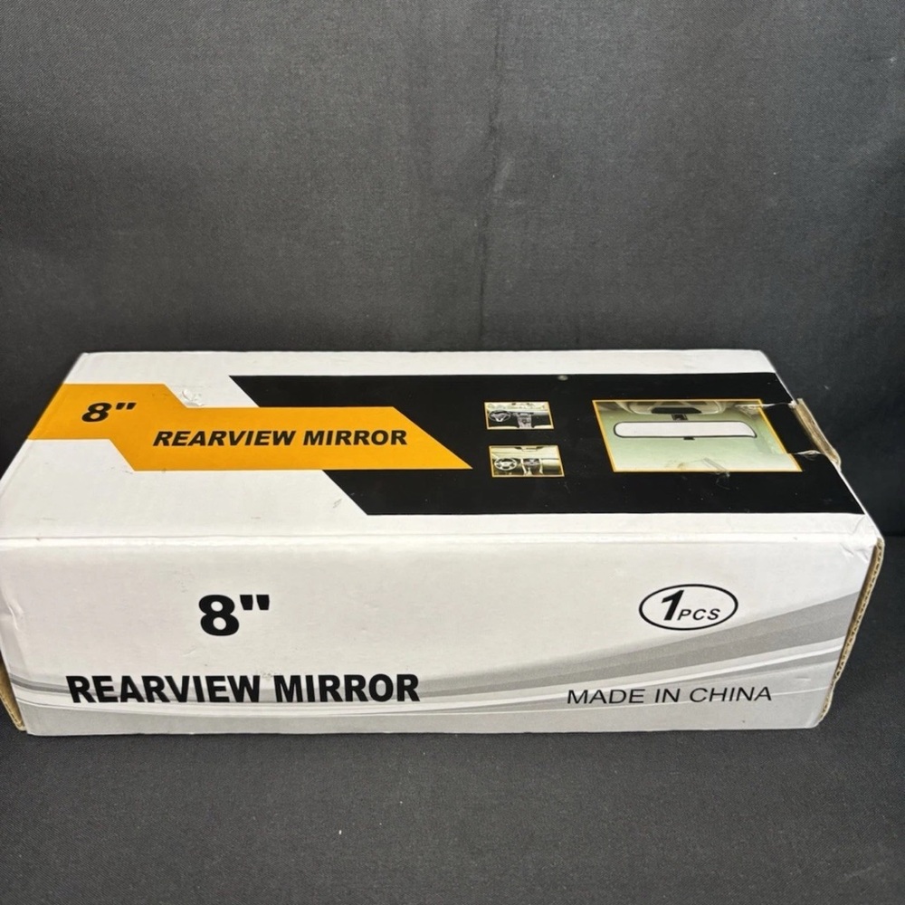 8-Inch Rearview Mirror - Silver - Picture 2 of 5